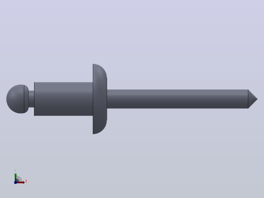 多套GBT12615_1-GBT12618_6抽芯铆钉3D模型Solidworks设计前视缩略图