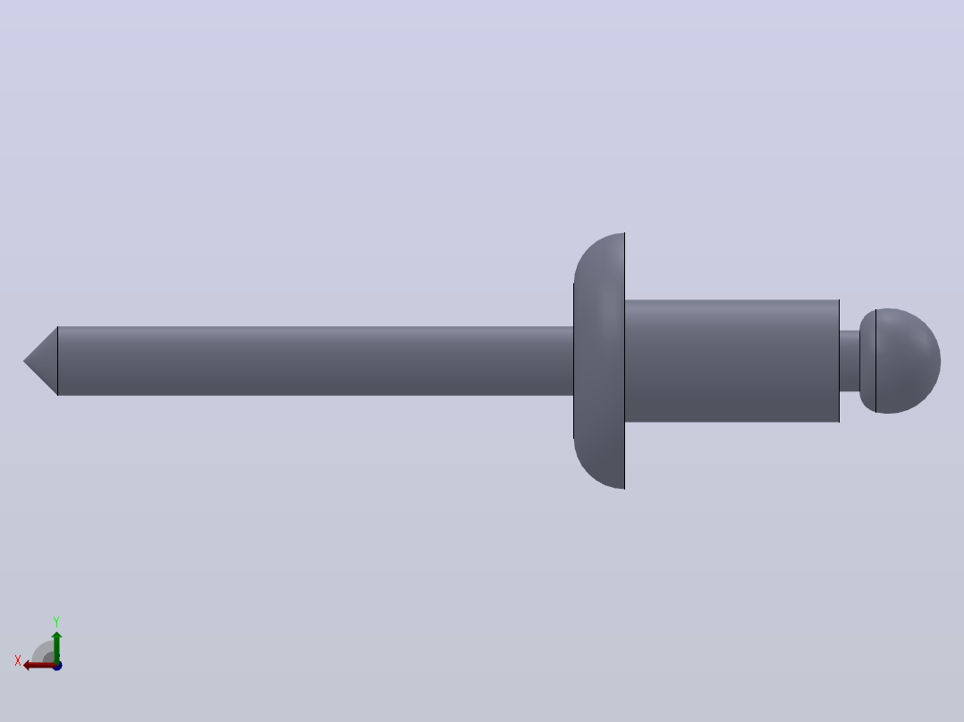多套GBT12615_1-GBT12618_6抽芯铆钉3D模型Solidworks设计后视图