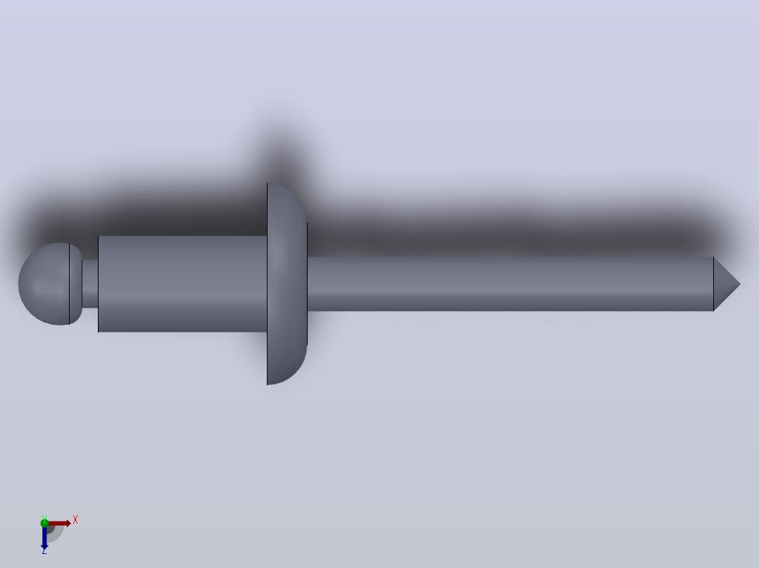 多套GBT12615_1-GBT12618_6抽芯铆钉3D模型Solidworks设计俯视图