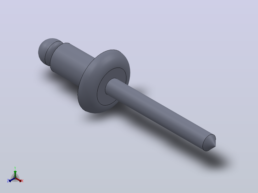 多套GBT12615_1-GBT12618_6抽芯铆钉3D模型Solidworks设计正等轴测图