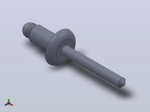 多套GBT12615_1-GBT12618_6抽芯铆钉3D模型Solidworks设计正等轴测缩略图