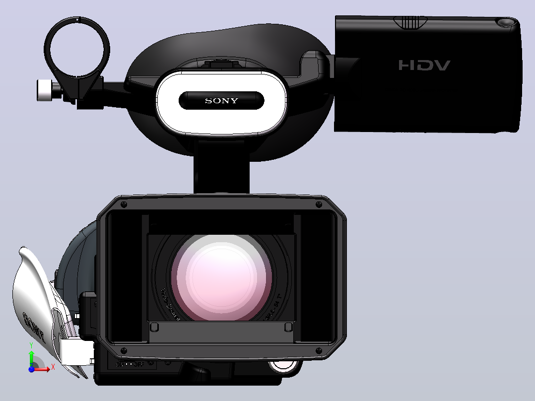 索尼Sony hvr z1u hi-def高清摄像机前视图