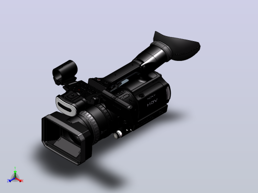 索尼Sony hvr z1u hi-def高清摄像机正等轴测缩略图