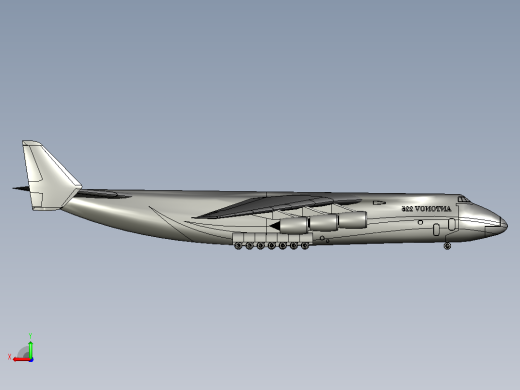 AN-225 安-225运输机简易模型后视缩略图