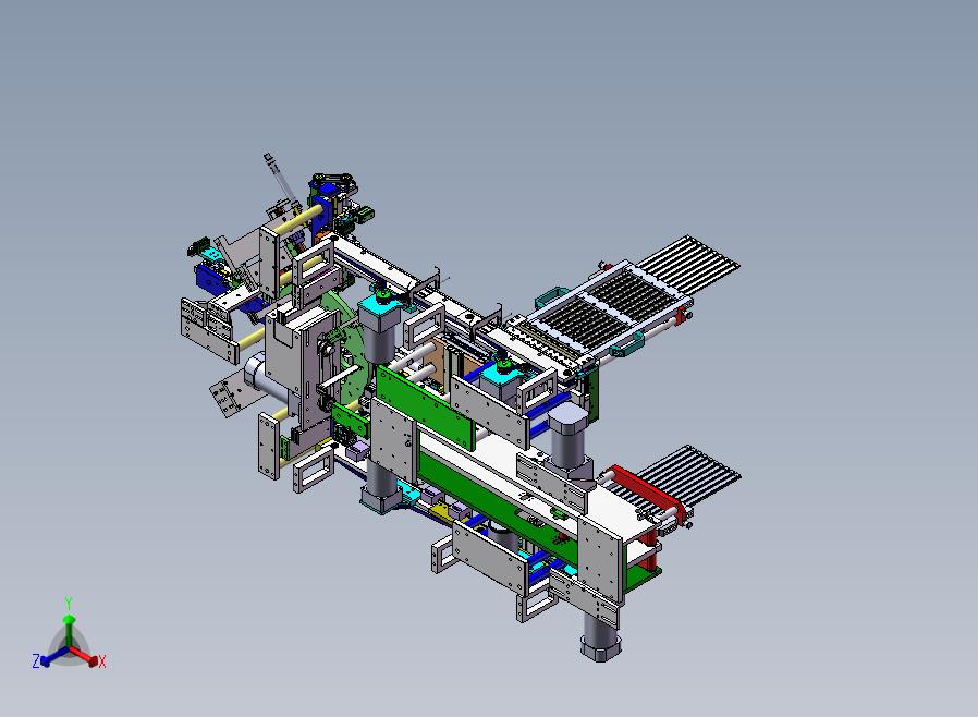 转盘组装线、转盘式自动组装生产线 正等轴测图