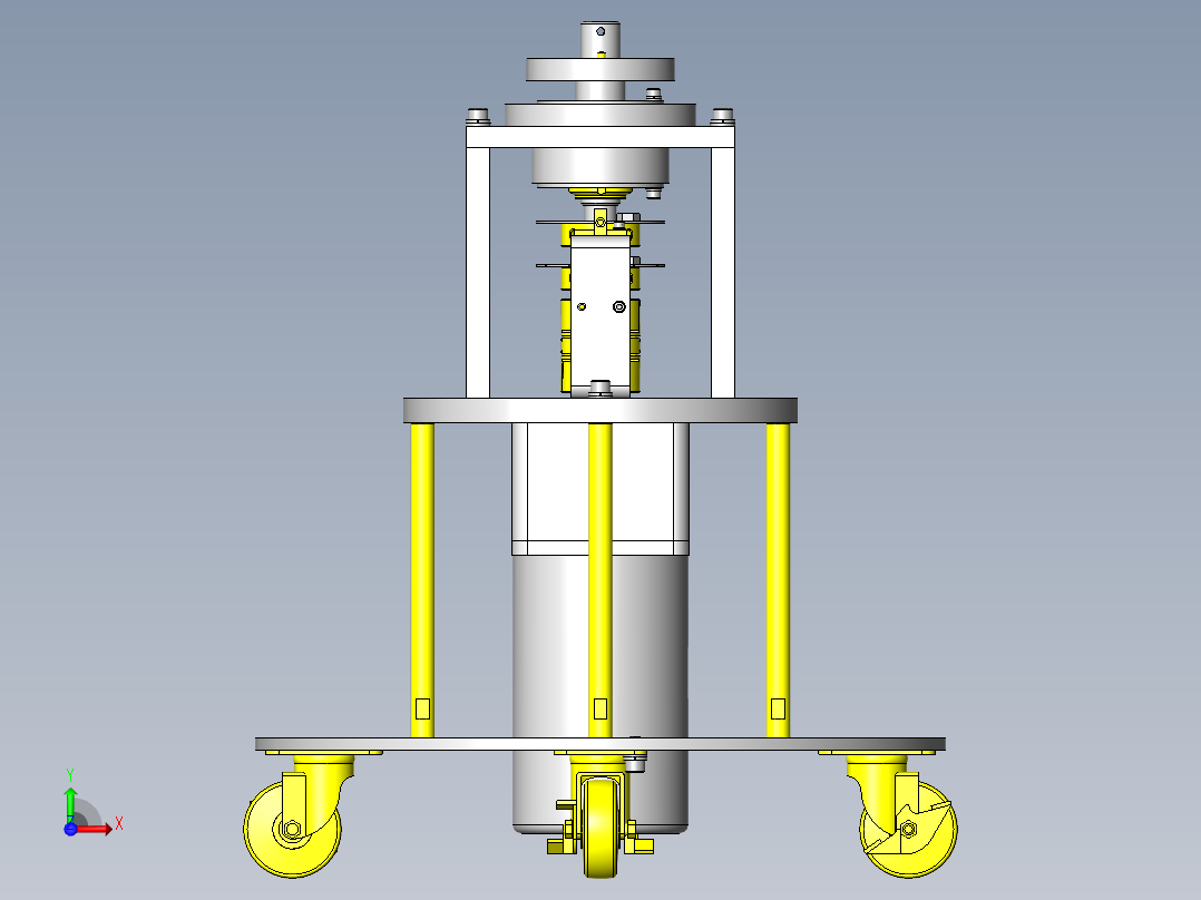 轻量储料器转台前视图