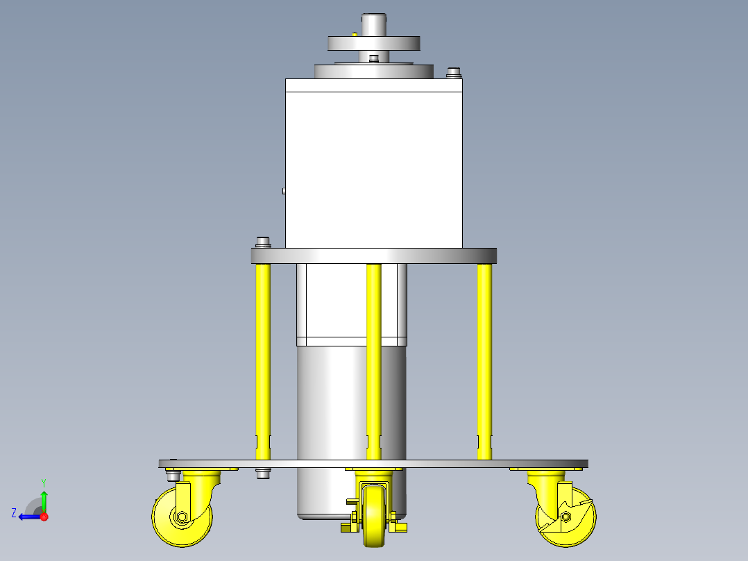 轻量储料器转台右视图