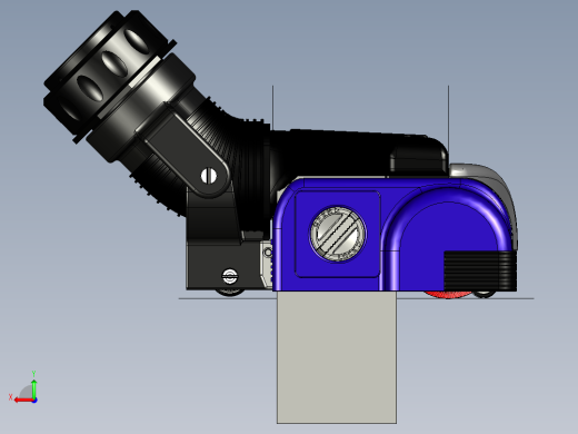 VAC动力头附件3D模型后视缩略图