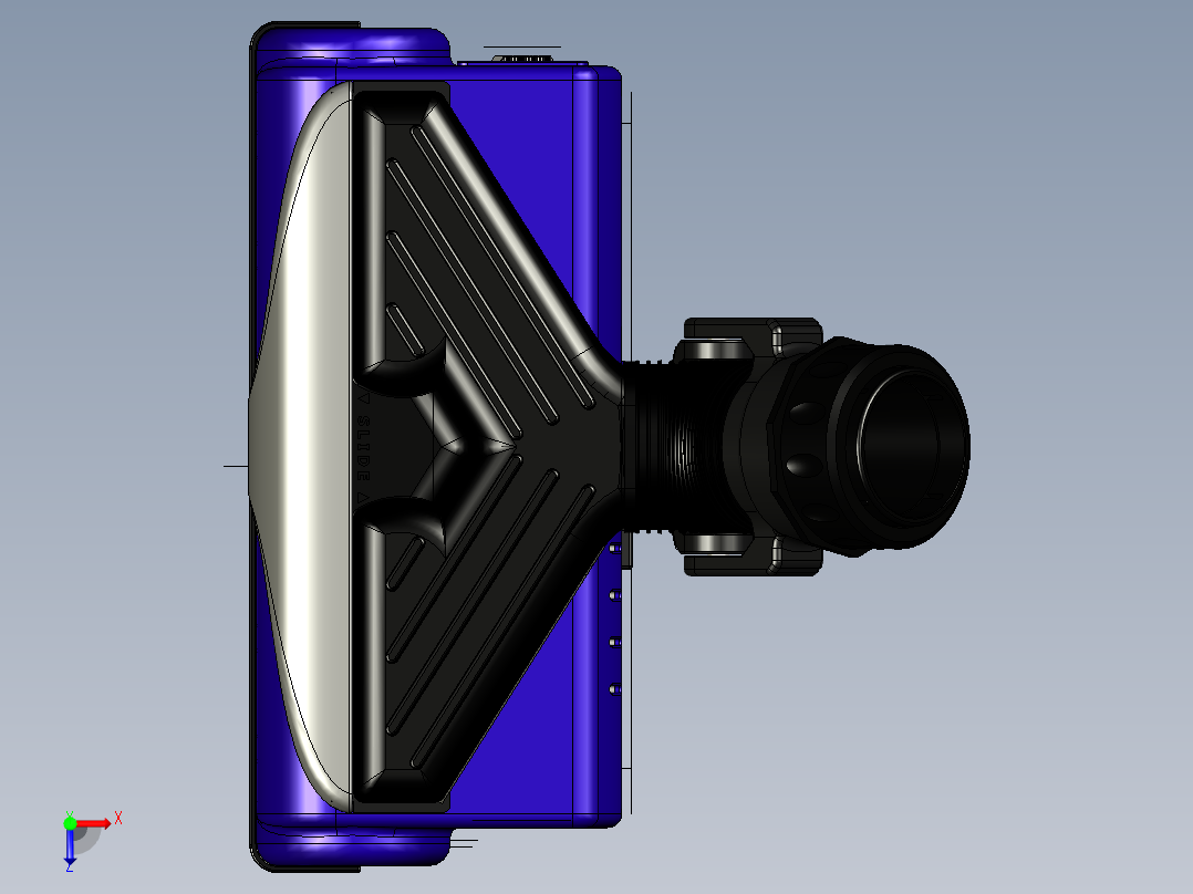 VAC动力头附件3D模型俯视图