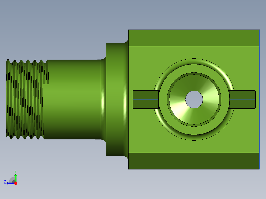 阀门设计右视图