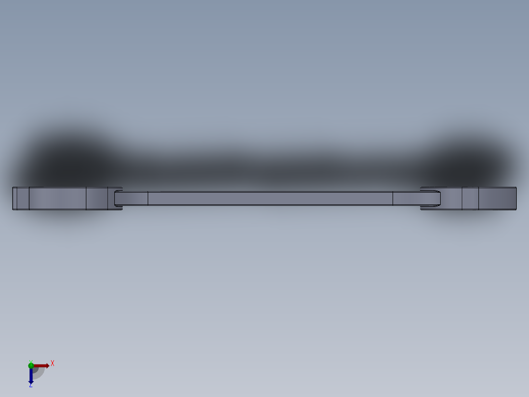 双头呆扳手俯视图