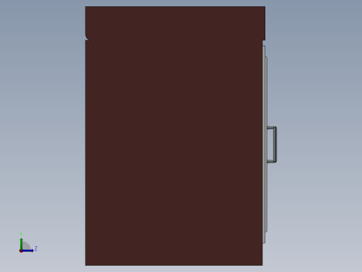 SolidWorks柜台的橱柜左视缩略图