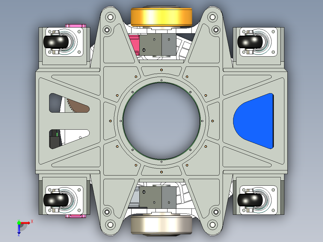 B9_顶升旋转AGV（）俯视图