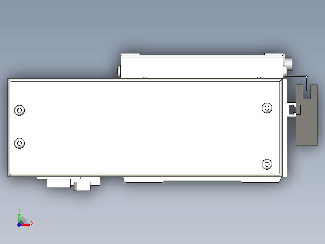 Toyo东佑达直线模组-ECH12-400-BR-200W+煞車前视图