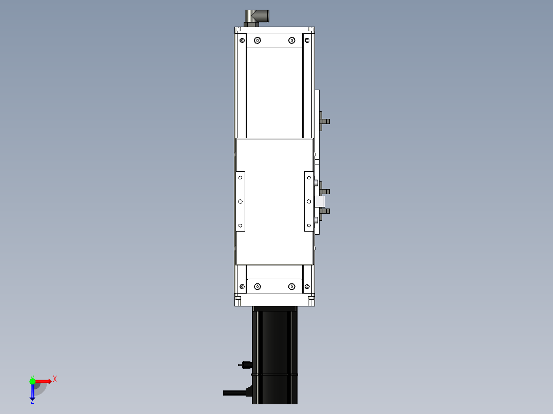 Toyo东佑达直线模组-ECH12-100-BC-200W+煞車俯视图
