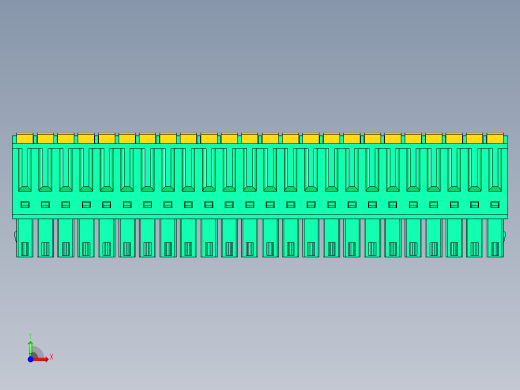 DEGSON 15EDG 系列 3.5mm 插拔式接线端子 FullPack-15EDGKD-3.5-24P-14-00AH前视缩略图