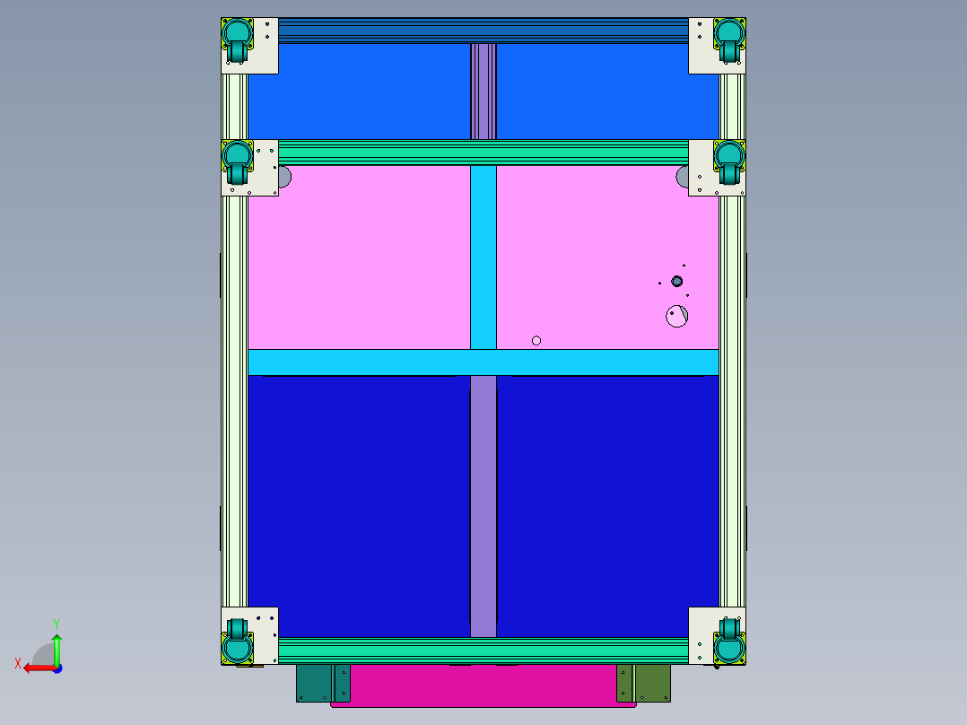变速箱外壳平面干磨机后视图
