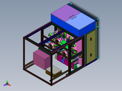 变速箱外壳平面干磨机正等轴测缩略图