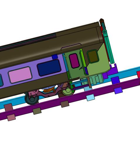 二等卧铺客运列车