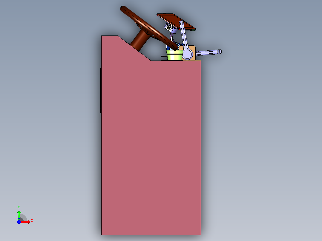 船舶操舵控制系统台前视图