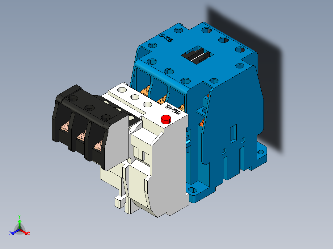 继电器1 (29)正等轴测图