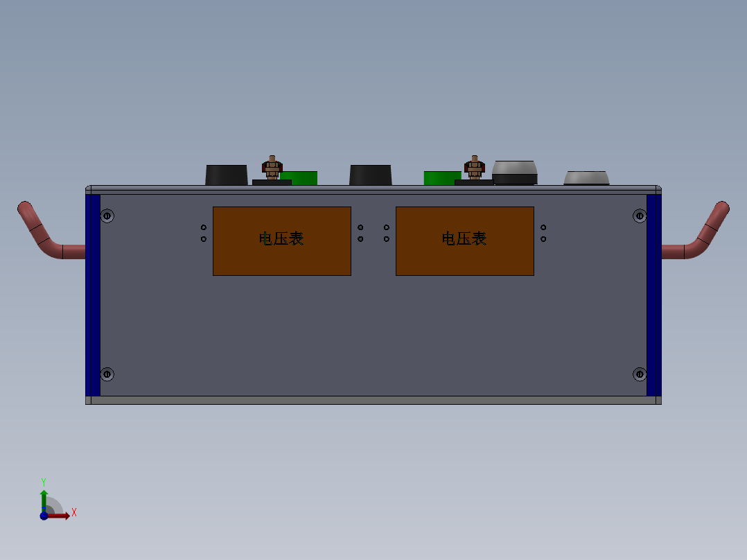 电子元器件测试夹具设备前视图