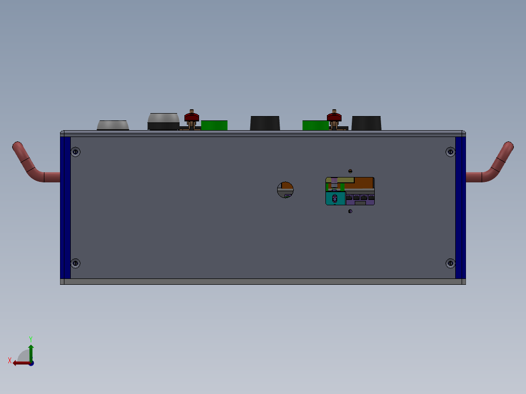 电子元器件测试夹具设备后视图