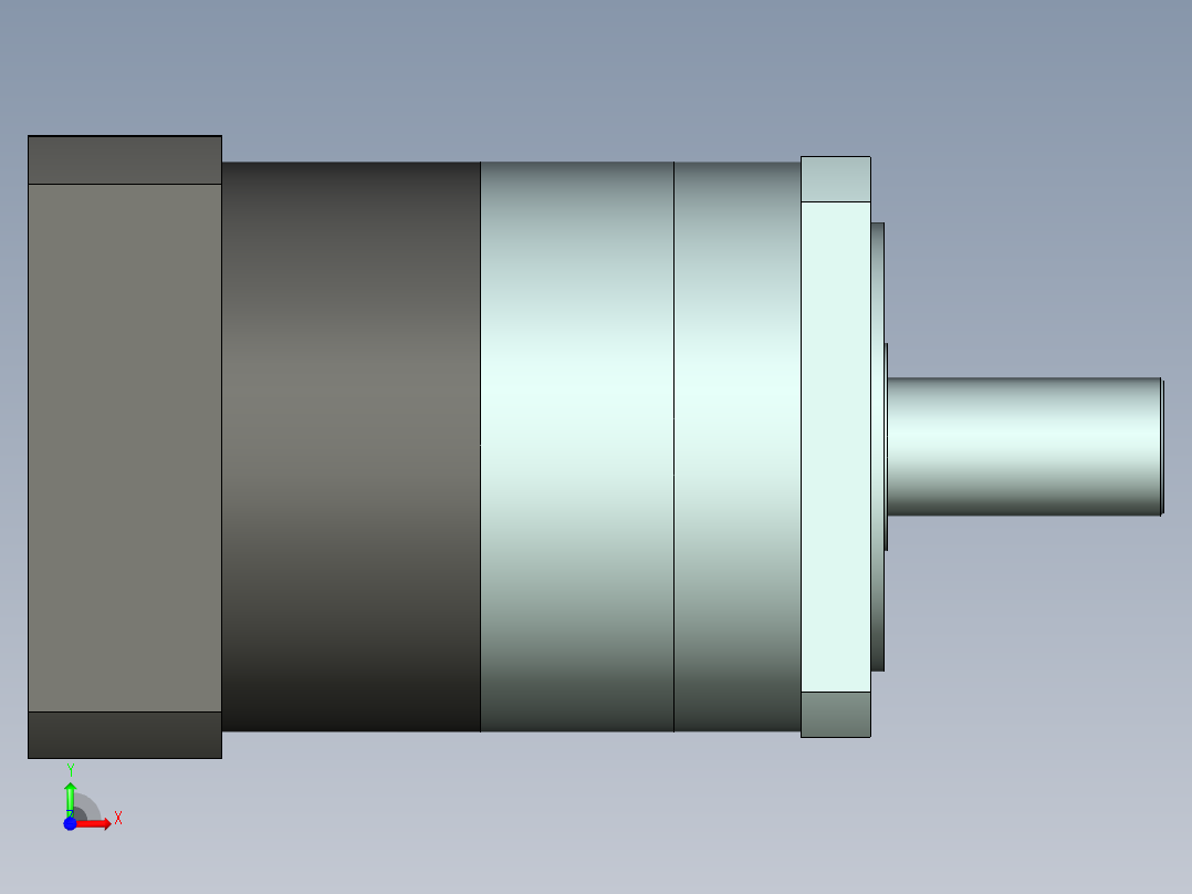 直齿PLF160-L1-LC 42-114.3-200-M12.stp前视图