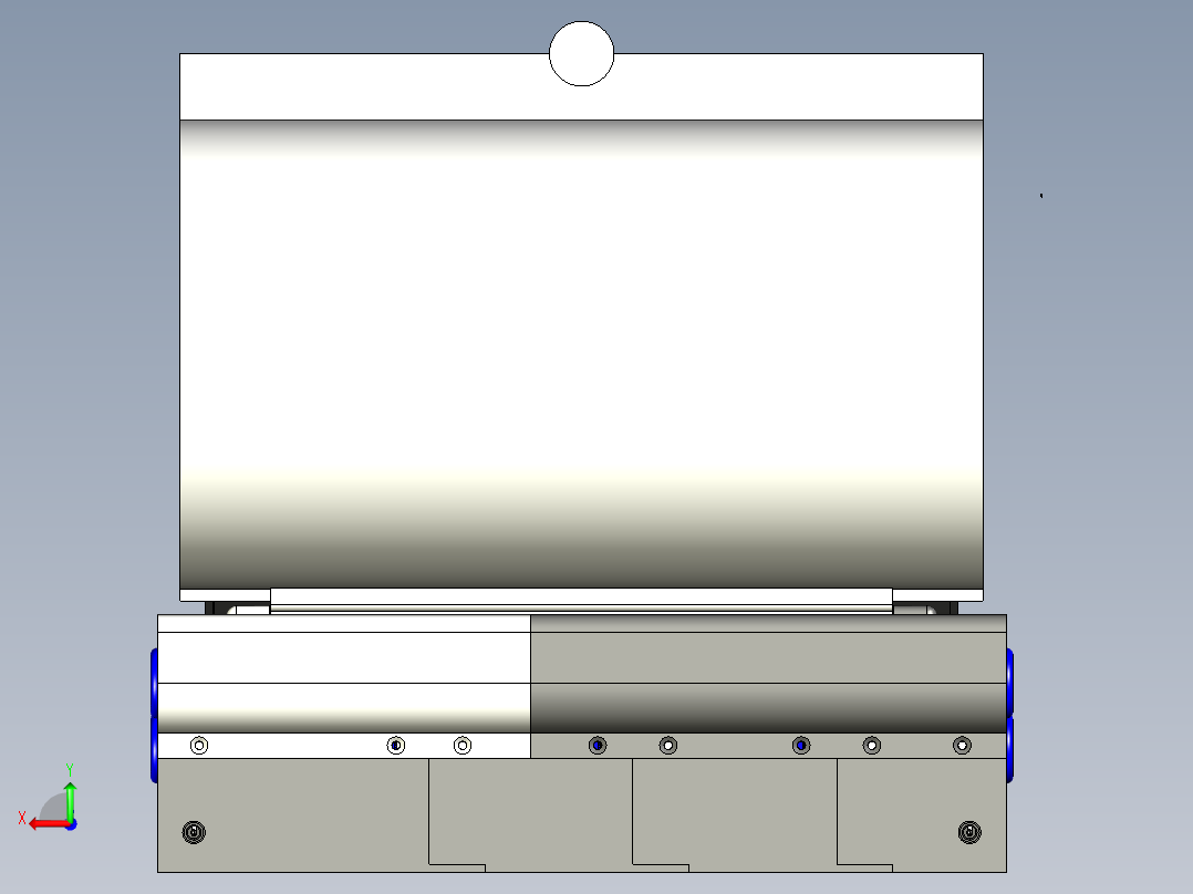 绞盘式卷线机后视图