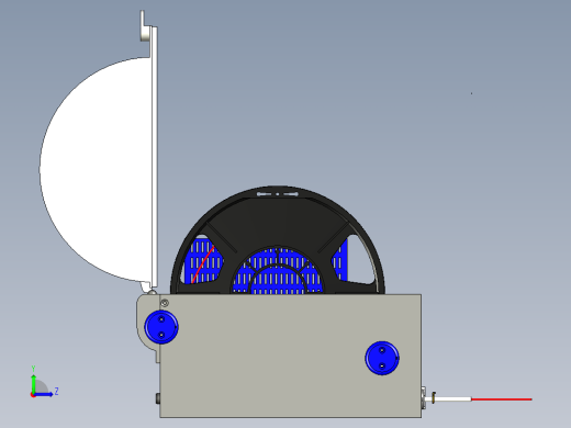 绞盘式卷线机左视缩略图