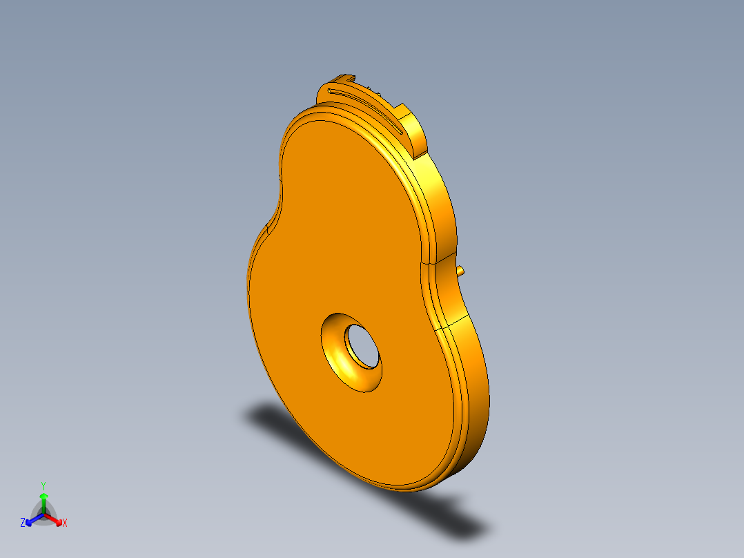 修正带盒盖模具设计正等轴测图
