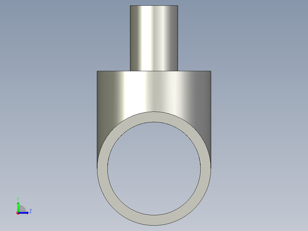 异径三通左视图