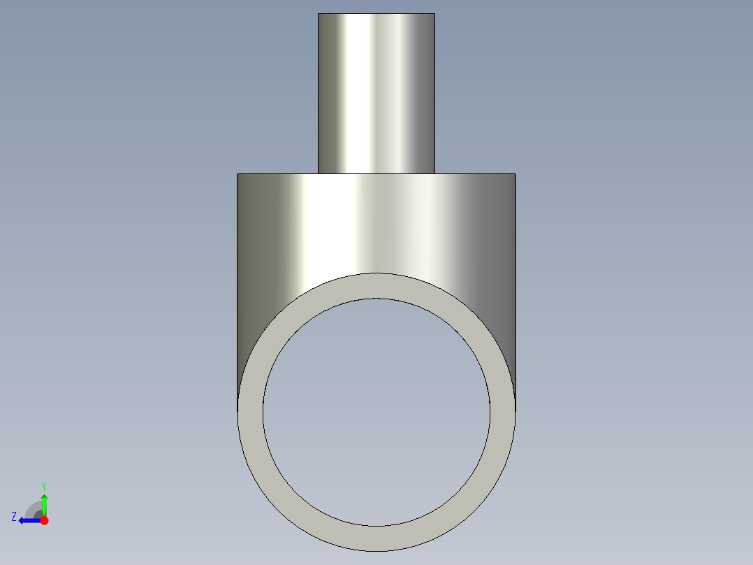 异径三通右视图