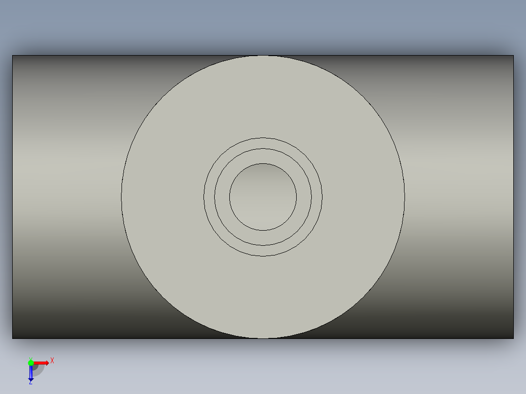 异径三通俯视图