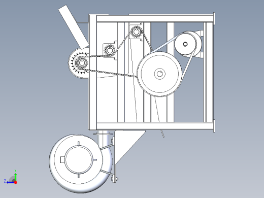 花生脱壳机右视缩略图