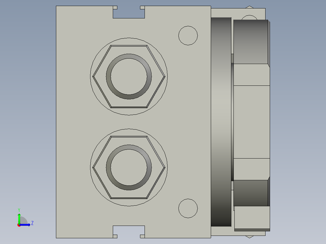 旋转气爪PRC16ST-180左视图