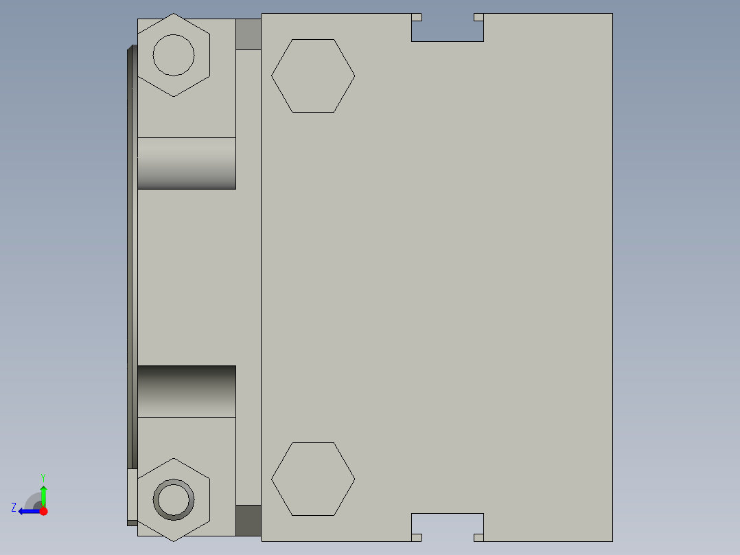 旋转气爪PRC16ST-180右视图