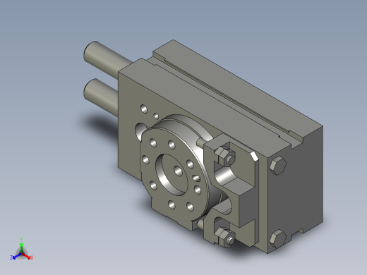 旋转气爪PRC16ST-180正等轴测缩略图