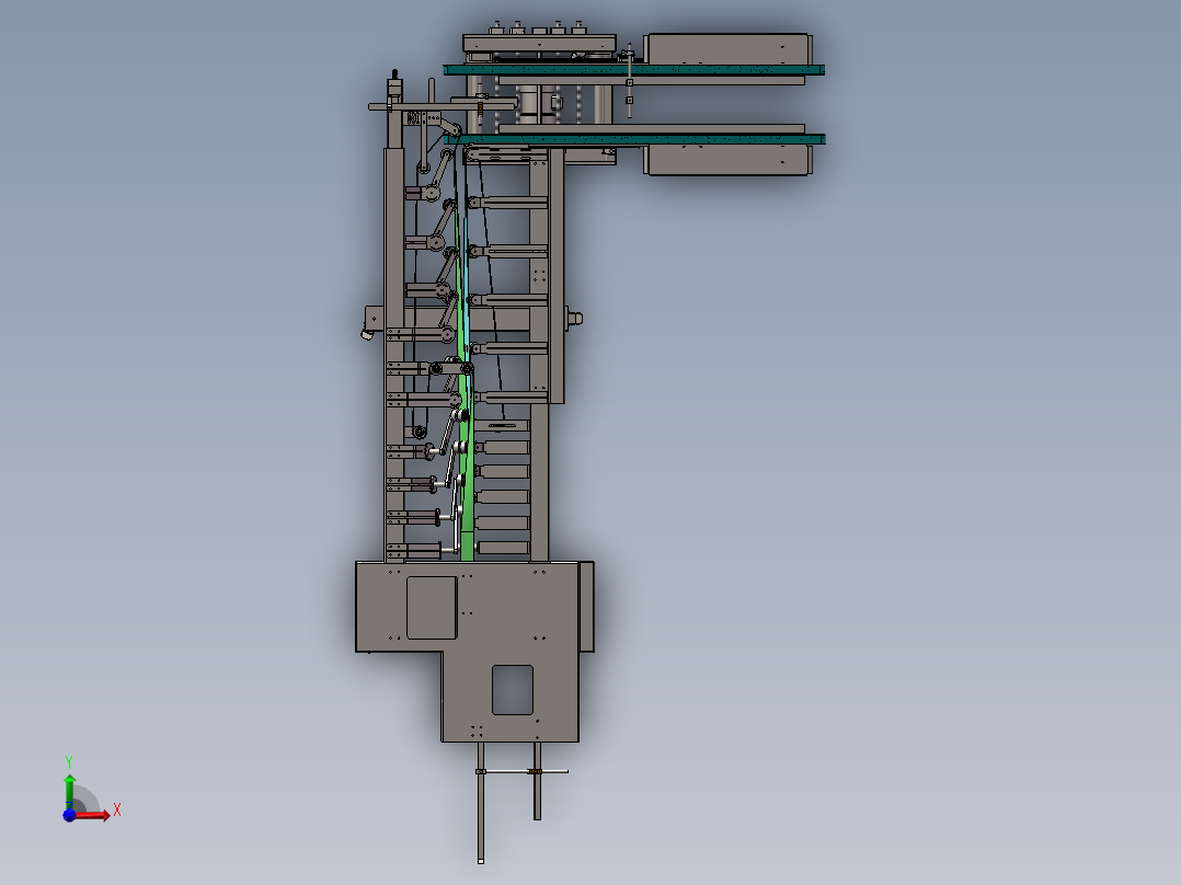 全自动收盒机前视图
