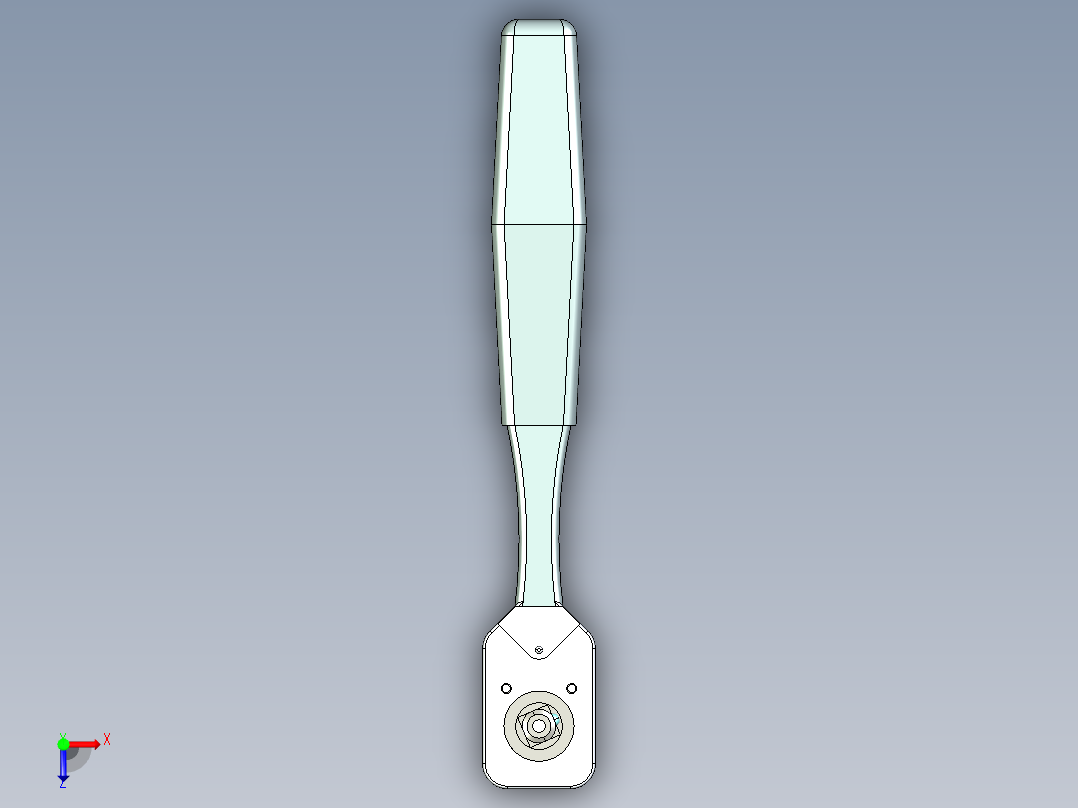 棘轮扳手俯视图