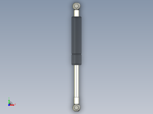 Q气压弹簧B310000040(30KG L195 和尚頭)前视缩略图