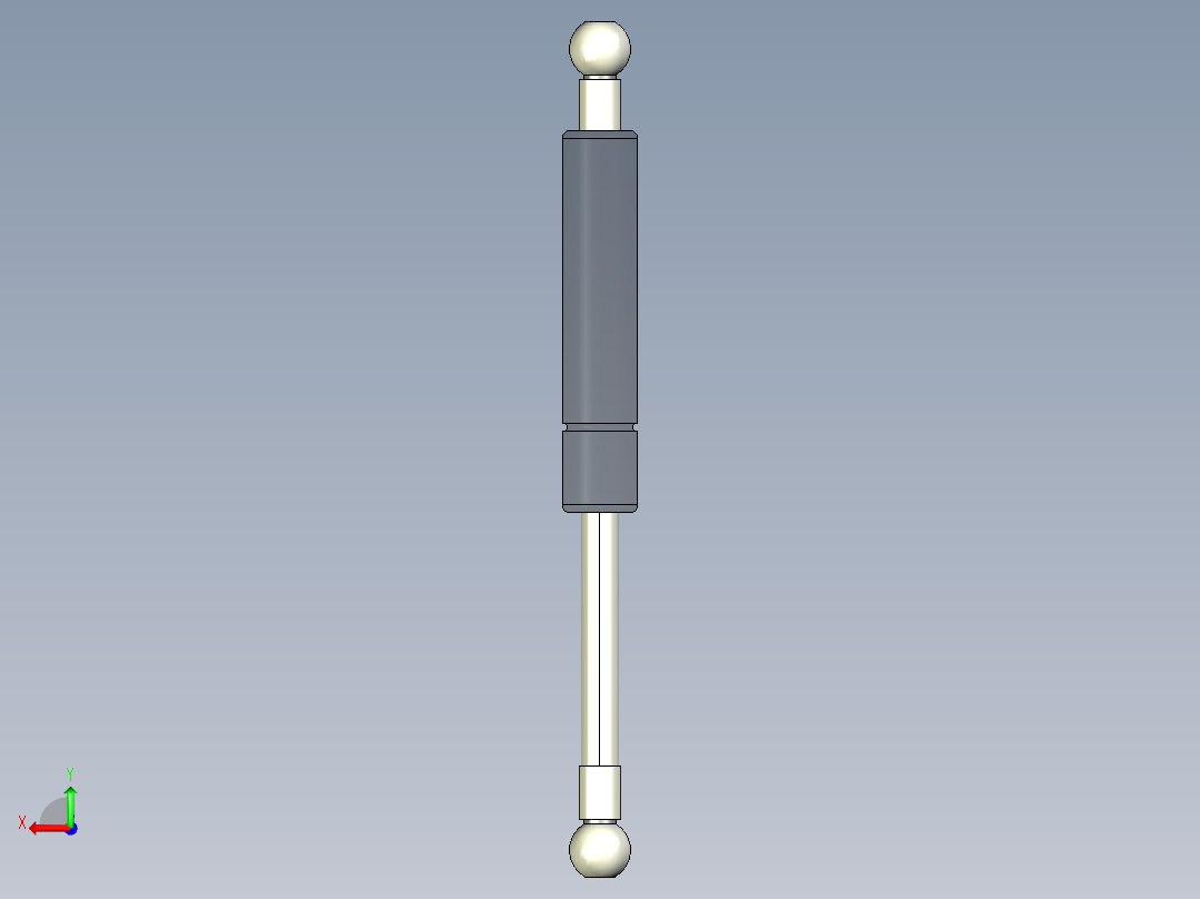 Q气压弹簧B310000040(30KG L195 和尚頭)后视图