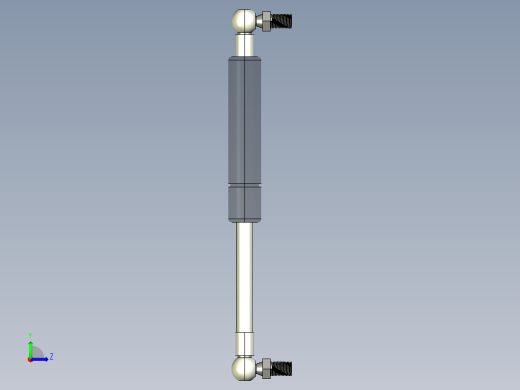 Q气压弹簧B310000040(30KG L195 和尚頭)左视缩略图