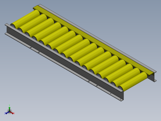 传动滚轮组正等轴测缩略图
