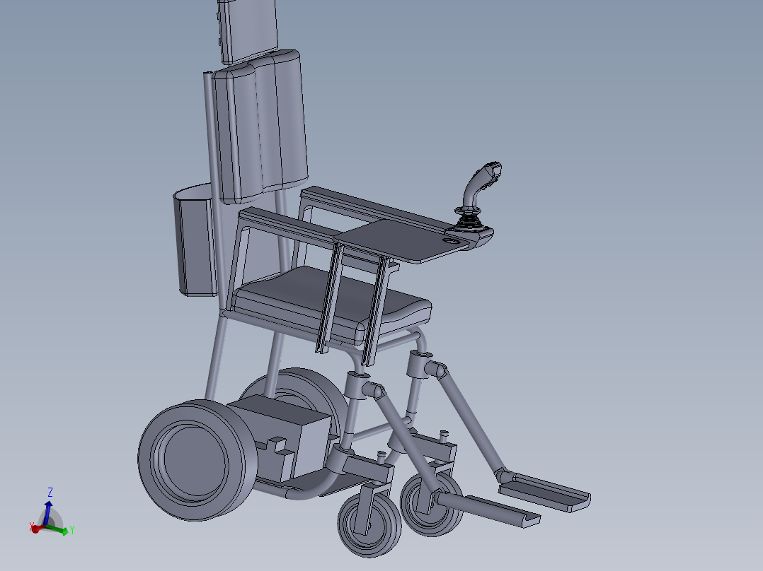 电动轮椅车设计[病人护理车]含三维sw