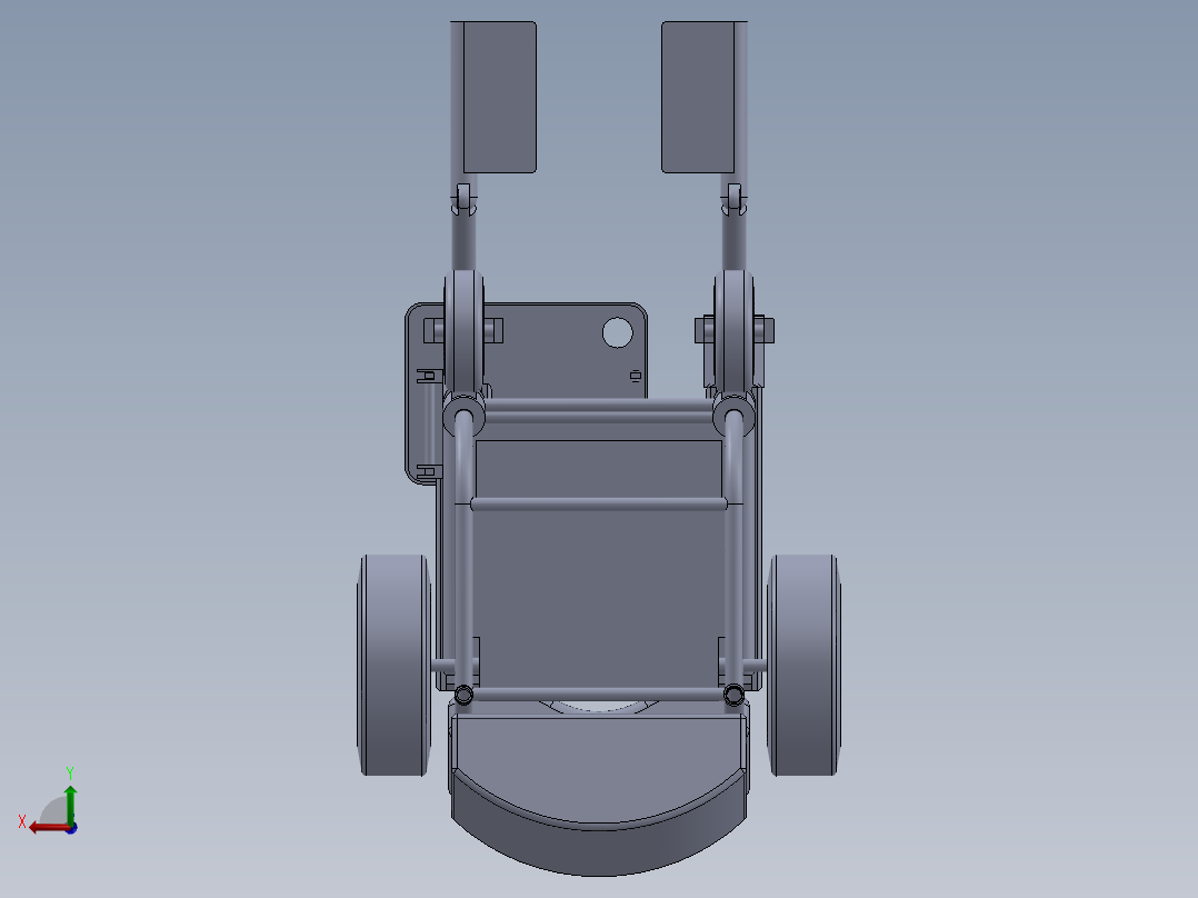电动轮椅车设计[病人护理车]含三维sw后视图