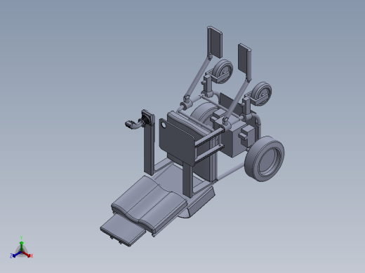 电动轮椅车设计[病人护理车]含三维sw正等轴测缩略图