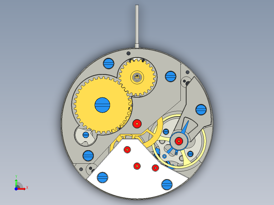 移动手表前视图