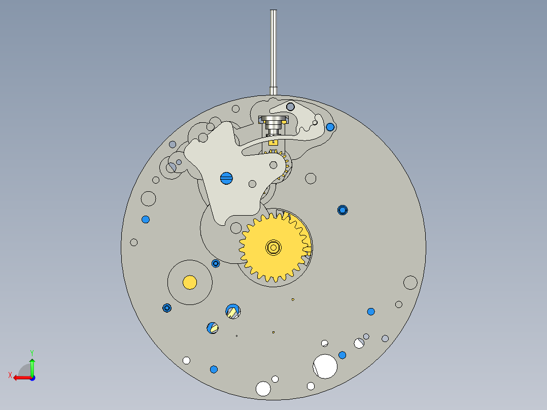 移动手表后视图