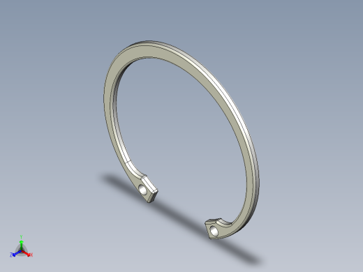 C型扣環(孔用)5508-3D多系列多零件图纸模型